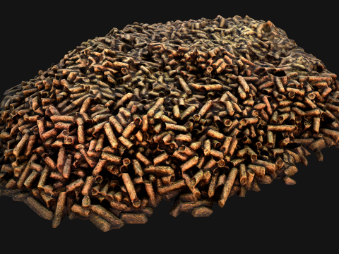 Cat Litter Pile Farm Landscape Pet Toilet Modello 3D