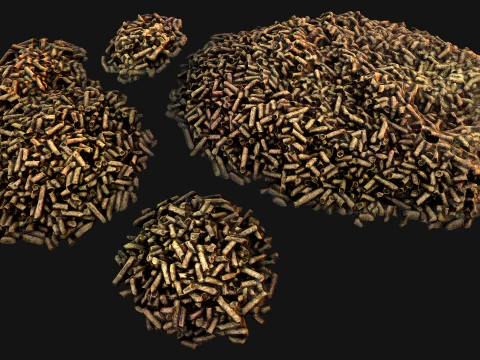 Cat Litter Pile Farm Landscape Pet Toilet 3D Model