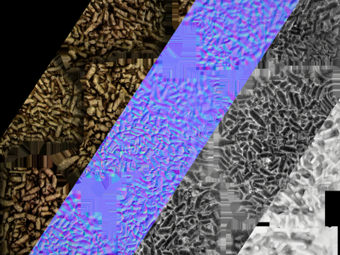 Cat Litter Pile Farm Landscape Pet Toilet Modello 3D