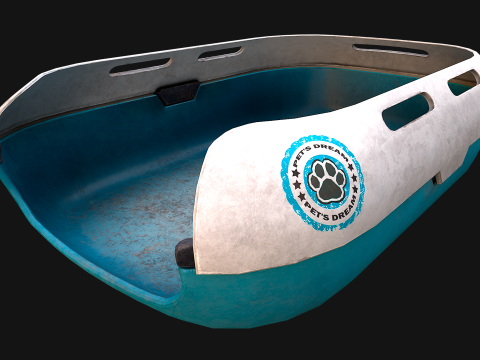 Toilet Pet Litter Box Filler zoo Furniture 3D 모델