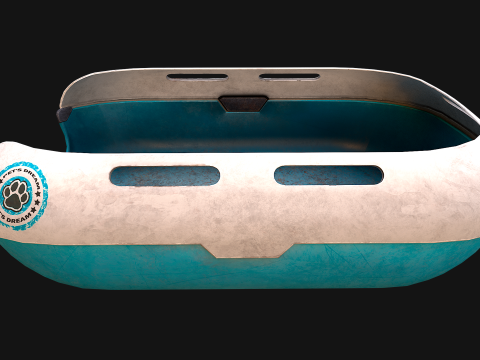 Toilet Pet Litter Box Filler zoo Furniture 3D Model