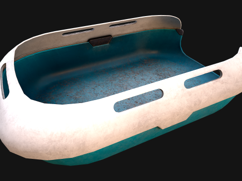 Toilet Pet Litter Box Filler zoo Furniture 3D Model