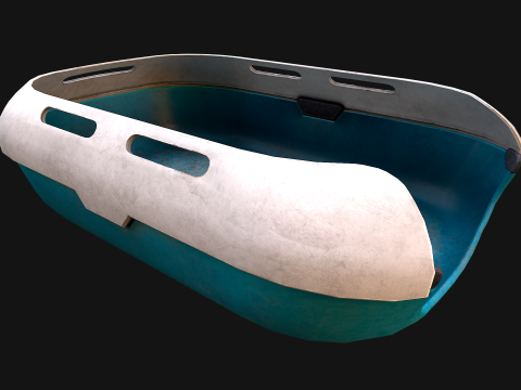 Toilet Pet Litter Box Filler zoo Furniture 3D Model
