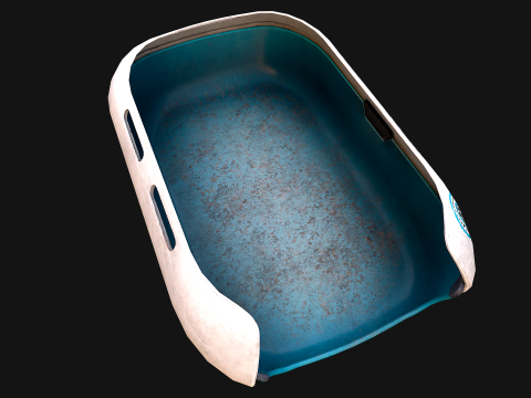 Toilet Pet Litter Box Filler zoo Furniture 3D Model