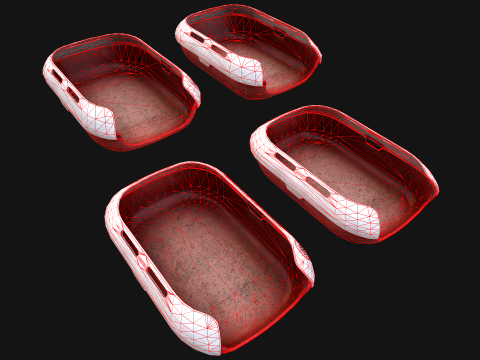 Toilet Pet Cat Litter Box Filler zoo Furniture Modello 3D
