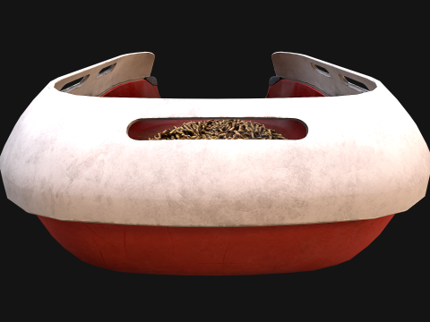 Toilet Pet Cat Litter Box Filler zoo Furniture Modello 3D