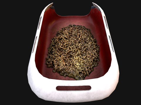 Toilet Pet Cat Litter Box Filler zoo Furniture Modello 3D