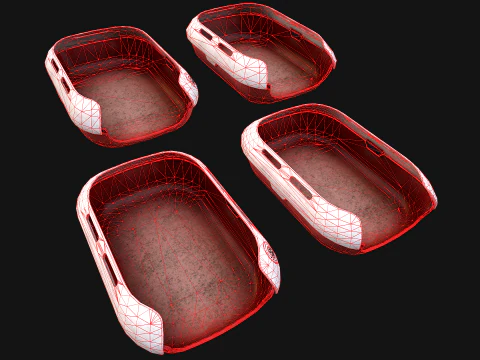 Toilet Pet Cat Litter Box Filler zoo Furniture Pack 3D Model