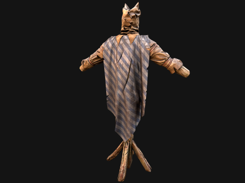 Medieval Wooden Military Prison Dummy Training Camp Environment 3D मॉडल