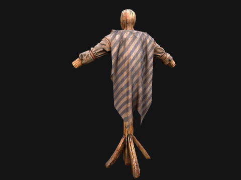 Medieval Wooden Military Prison Dummy Training Camp Environment 3D मॉडल