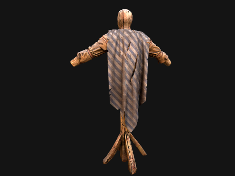 Medieval Wooden Military Prison Dummy Training Camp Environment 3D मॉडल