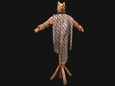 Medieval Wooden Military Prison Dummy Training Camp Environment 3D मॉडल