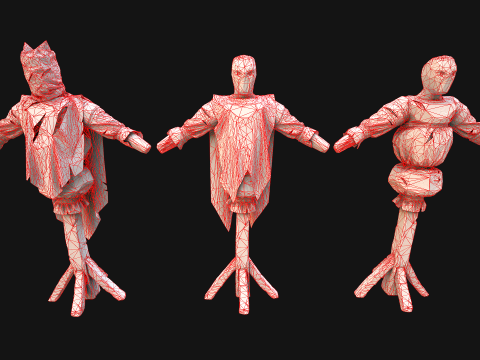 Medieval Wooden Military Prison Dummy Training Camp Environment 3D मॉडल