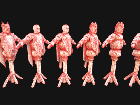 Medieval Wooden Training Shooting Dummy Fair Castle Environment Modèle 3D