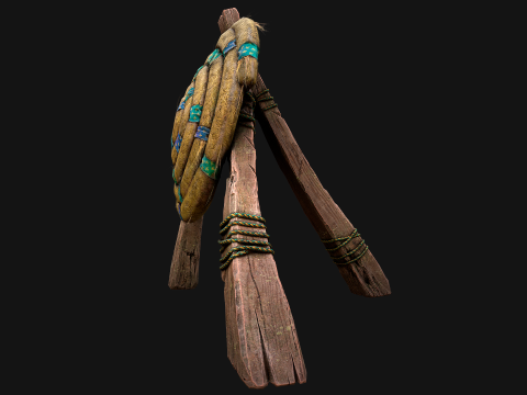 Straw Target Archer Medieval Training Fair Range Barracks 3D Model