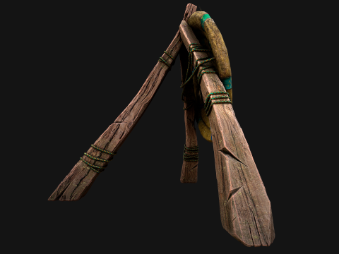 Straw Target Archer Medieval Training Fair Range Barracks 3D Model