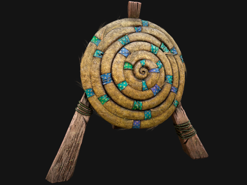 Straw Target Archer Medieval Training Fair Range Barracks 3D Model