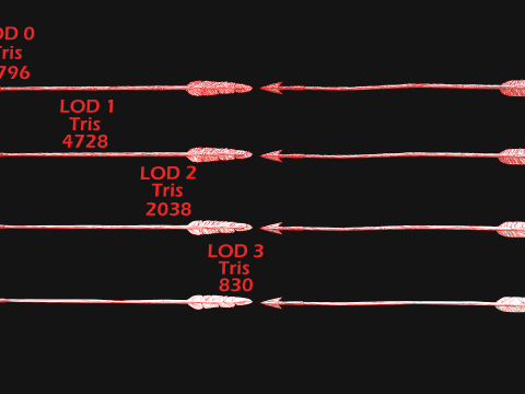 Medieval Wooden Bow Weapon archer Modèle 3D