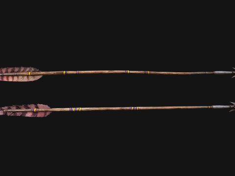 Medieval Wooden Bow Weapon Fair Shooter Modelo 3D