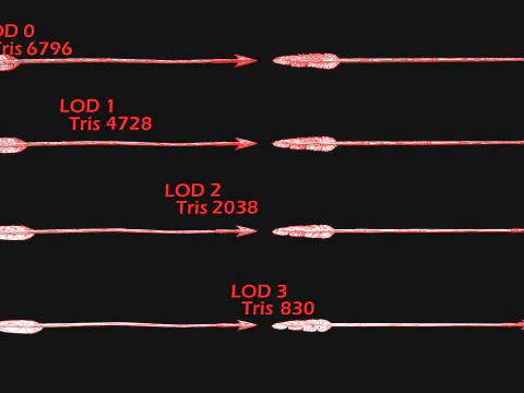 मध्यकालीन लकड़ी का युद्ध धनुष आर्चर हथियार शस्त्रागार 3D मॉडल