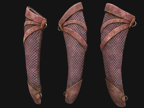 Medieval Quiver and Arrows Arrow Archer Bow Set 3D 模型