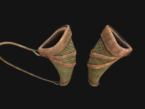 Arrow Quiver Medieval Weapons Bow Crossbow 3D Model