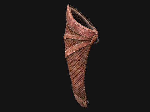 Arrow Crossbow Bolt Quiver Medieval Knights Equipment 3D Model