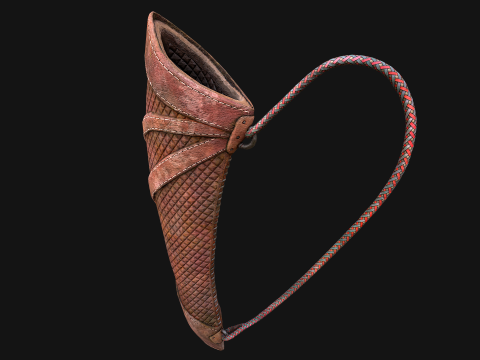 Arrow Crossbow Bolt Quiver Medieval Knights Equipment 3D Model