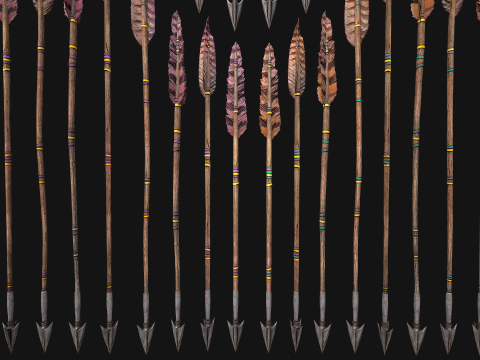 Quiver Archer Crossbowman Set Medieval equipment 3Dモデル