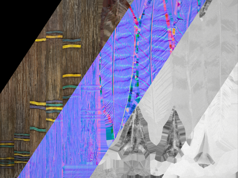 Wooden Bow and Quiver Tournament Weapons Modèle 3D