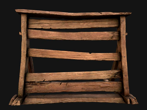 Medieval Armory Rack Stand Weapons Bow Bows Archer Pack 3D Model