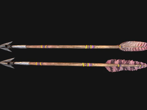 Medieval Crossbow Tournament Fair Weapon 3D Model