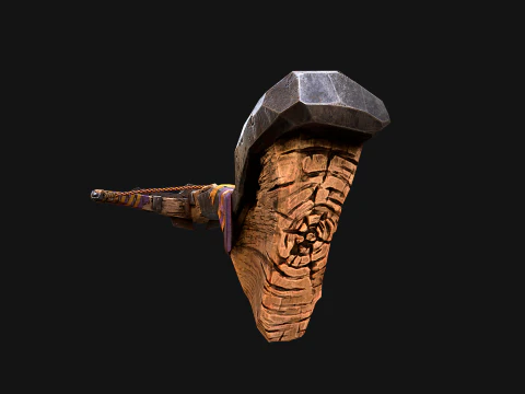 Medieval Crossbow Tournament Fair Weapon 3D Model