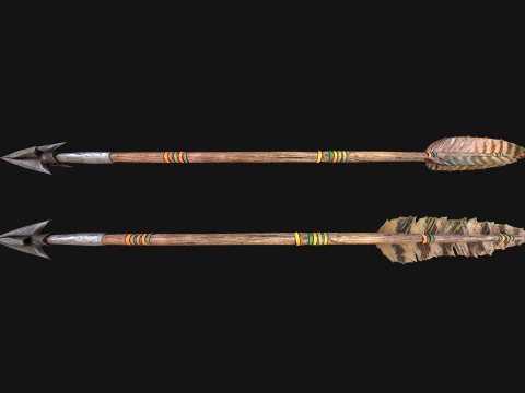 Wooden Crossbow Medieval Bandit Knight Weapon 3D Model