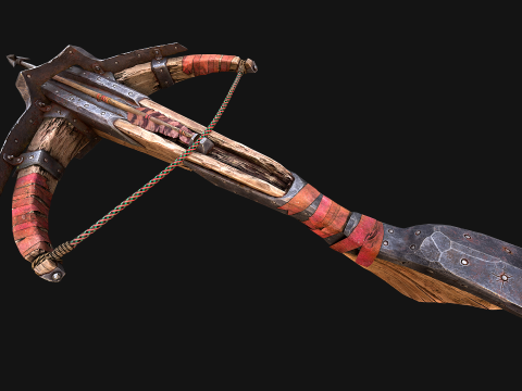 Crossbow Medieval Knight Weapon 3D Модель