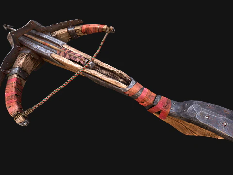 Crossbow Medieval Knight Weapon 3D Model
