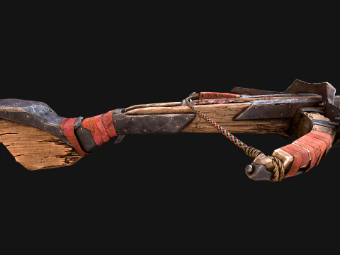 Crossbow Medieval Knight Weapon 3D Model