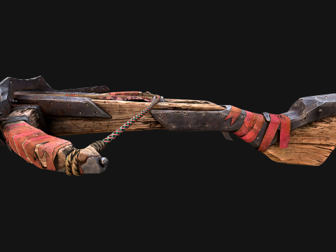 Crossbow Medieval Knight Weapon 3D Модель