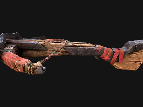 Crossbow Medieval Knight Weapon 3D Model
