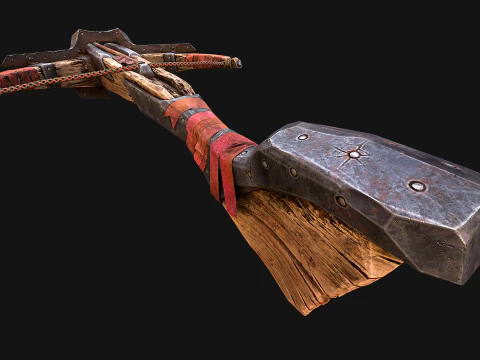 Crossbow Medieval Knight Weapon 3D Model