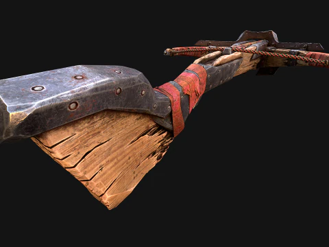 Crossbow Medieval Knight Weapon 3D Model