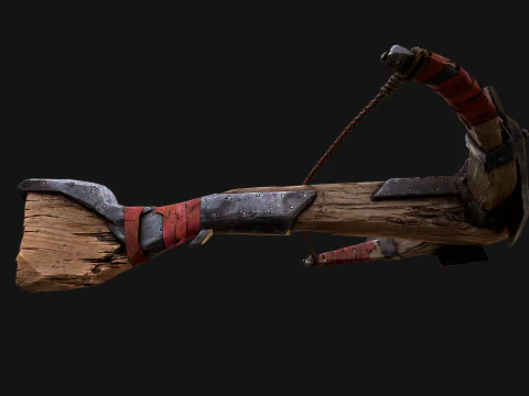 Crossbow Medieval Knight Weapon 3D Model