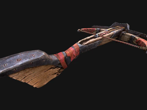 Crossbow Medieval Knight Weapon 3D Model