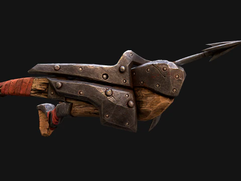 Crossbow Medieval Knight Weapon 3D Model