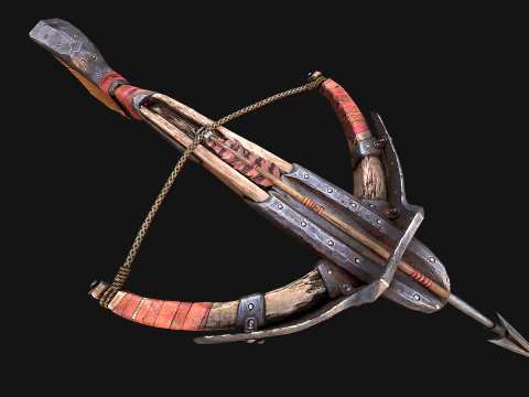 Crossbow Medieval Knight Weapon 3D Model
