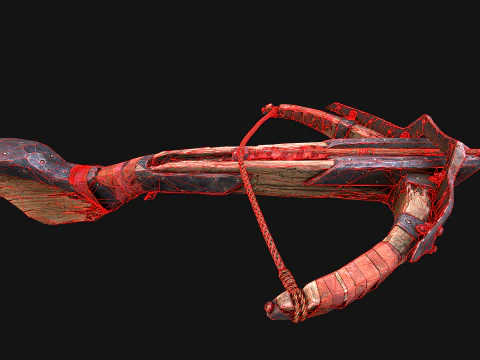 Crossbow Medieval Knight Weapon 3D Model