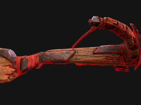 Crossbow Medieval Knight Weapon 3D Модель