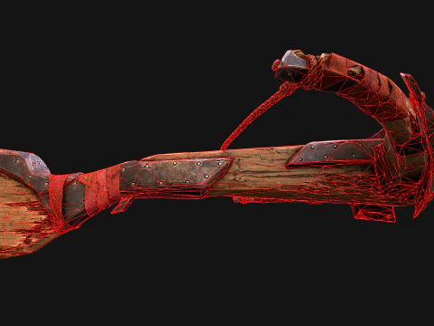Crossbow Medieval Knight Weapon 3D Model