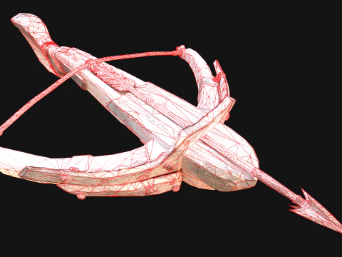 Crossbow Medieval Knight Weapon 3D Model
