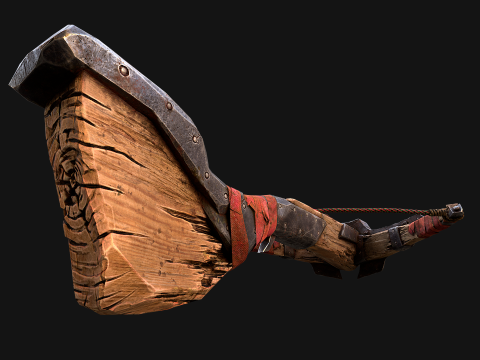 Medieval Crossbow Crossbowman Weapon Pack 3D Модель